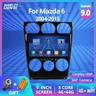 Автомагнитола 2DIN Android 2004 для Mazda 6 2014-, автомобильный мультимедийный видеоплеер, Dvd, Gps-навигация, автомобильное радио, стерео, проигрыватель 2DIN