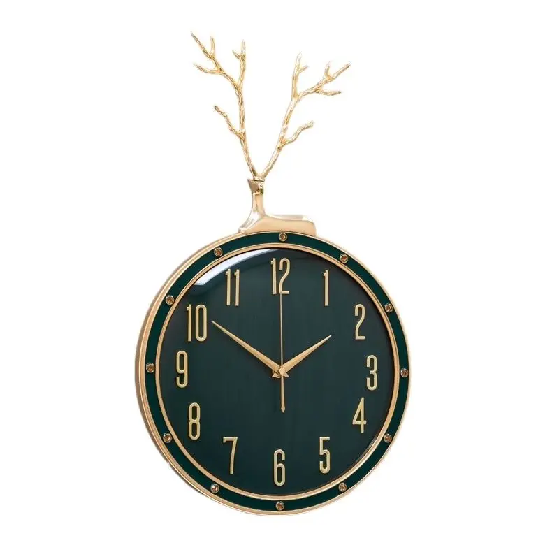 

European Luxury Wall Clock Dining Living Room Home Decor Undefined Wall Watch Creative Bedroom Decoration Silent Metal Clocks