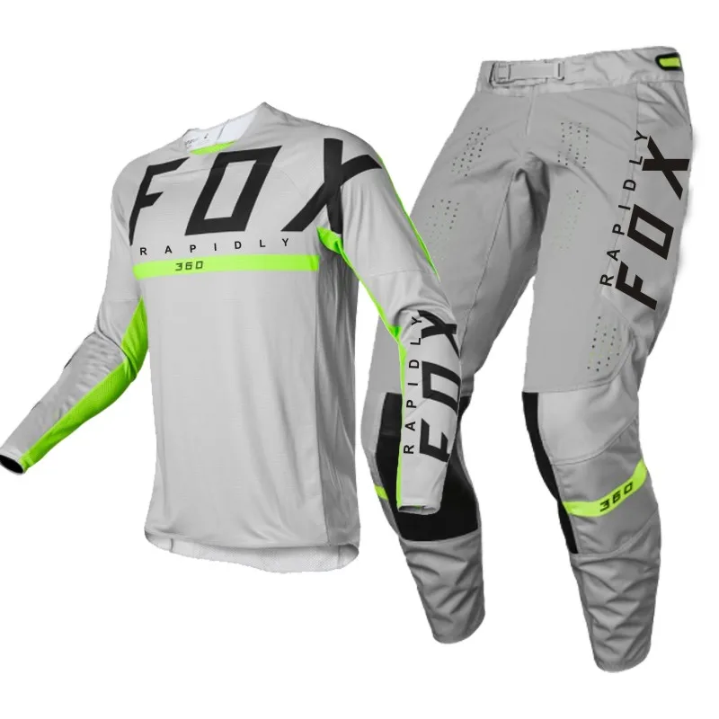 

NEW 2022 RAPIDLY FOX 180/360 Motocross Jersey and Pants MX Gear Set Combo mtb Off Road FLEXAIR motorcycle racing suit