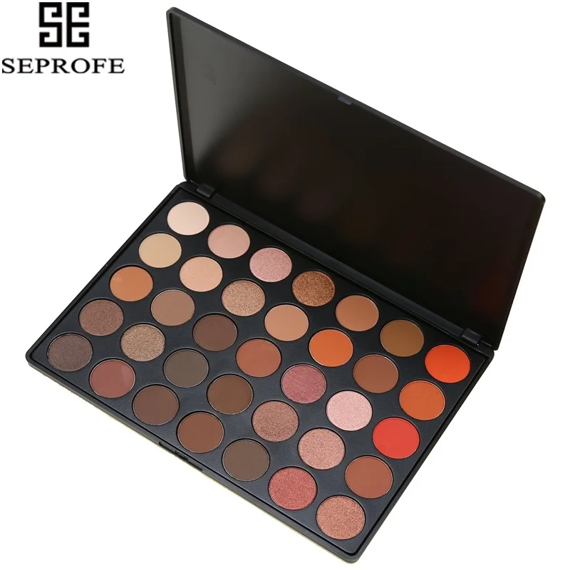 35 цветов Тени для век Палитра шелковистая свободная пудра профессиональная