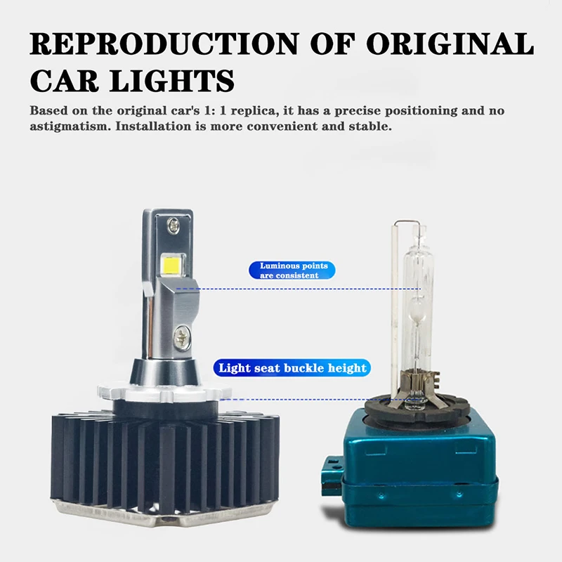 

1set/2PC Canbus Car light 20000LM D1S D2S D3S D4S D8S D5S LED D1R D2R D3R D4R headllamp 90W 12V 6000K car LED bulb waterproof