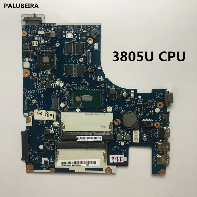 PALUBEIRA материнская плата для lenovo G50-80 ACLU3/ACLU4 NM-A361 Тетрадь материнская плата ПК с 3805U процессор R5 M230 2 Гб