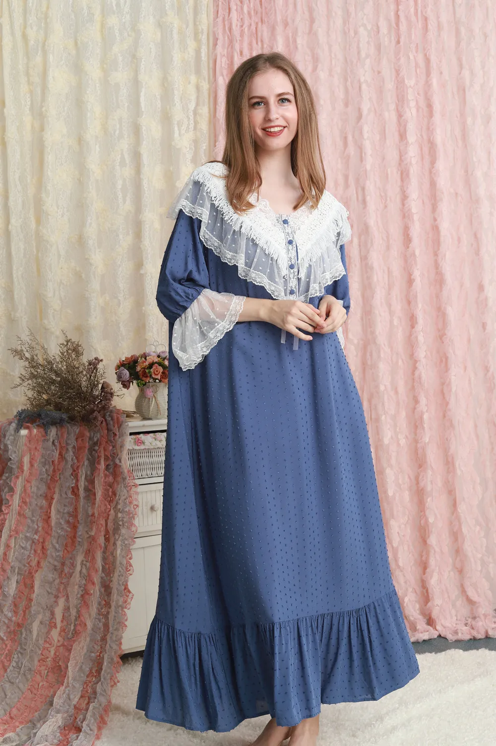 Woman Nightgown Summer Sleepwear Night Gown Loose and comfortable 7 color | Женская одежда