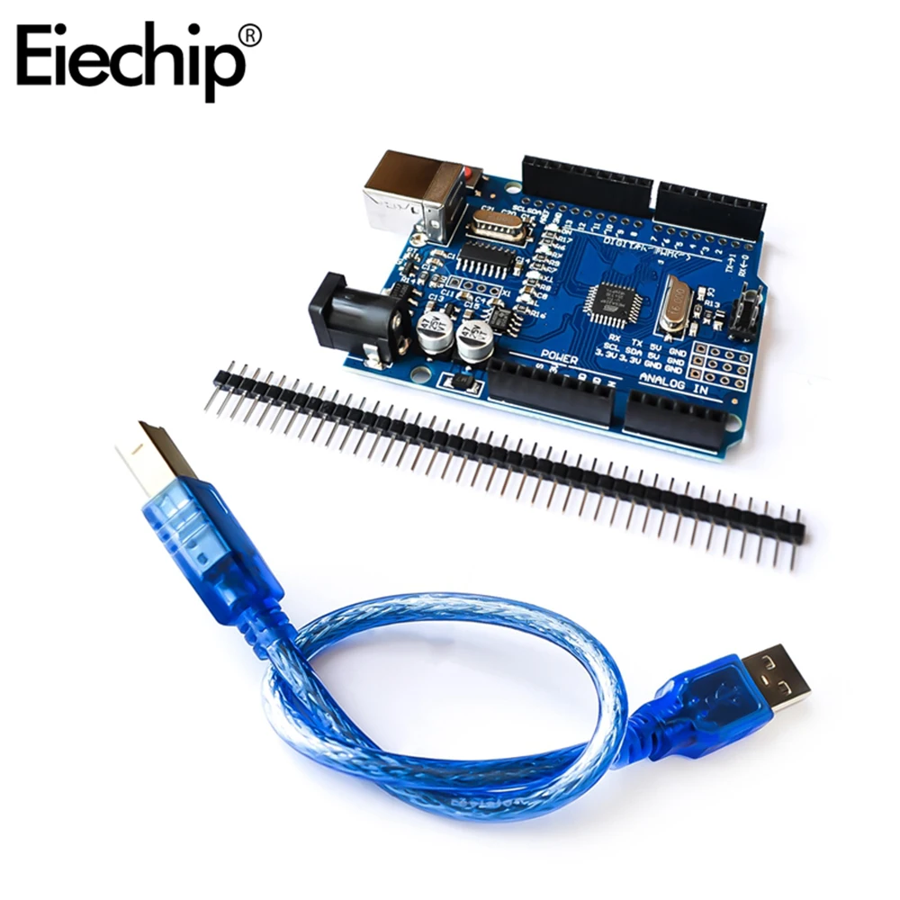 2 набора для Arduino UNO R3 MEGA328P CH340G совместим с usb-кабелем ATMEGA328P-AU для Arduino UNO Diy электронная макетная плата