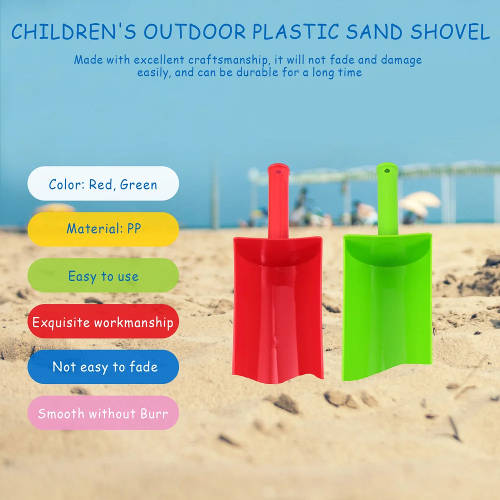 

2pcs Useful Beach Sand Shovels Kid's Sand Dredging Tool Creative Kids Shovel