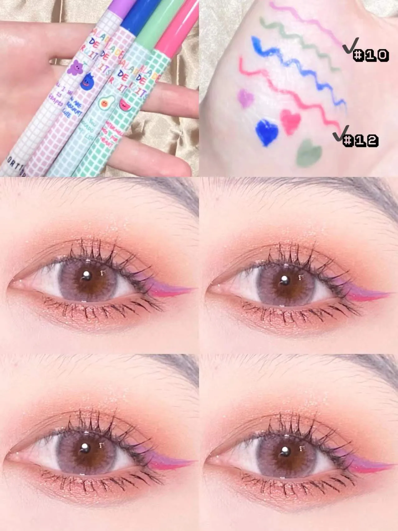 

New Arrival Color Liquid Eyeliner Beauty Cosmetics Eye Makeup Draw Lower Eyelashes Waterproof Fast Dry Wholesale Eyeliner
