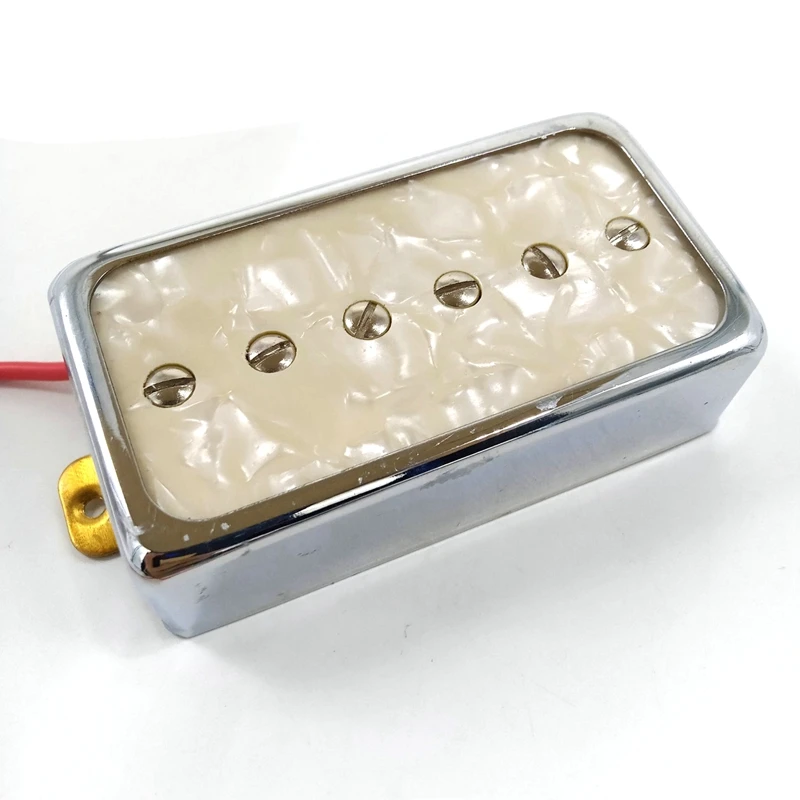 

A Set of 2 White Pearl Electric Guitar Single Coil Bridge&Neck Pickups LP Humbucker Pickup 50 52