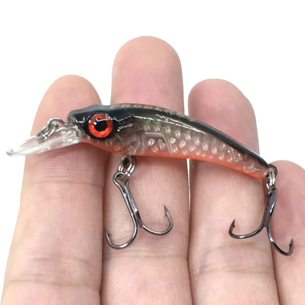 1 предмет 6 см/3 5 г мини воблер (Wobbler) Джеркбейт лазерный жесткая приманка Гольян