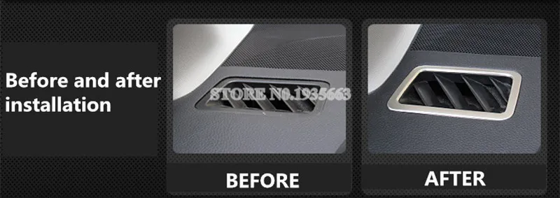 Для Subaru XV Crosstrek Interior Dashboard Air Vent Outlet Cover 2012 2017 2 шт|Лепнина для интерьера| |