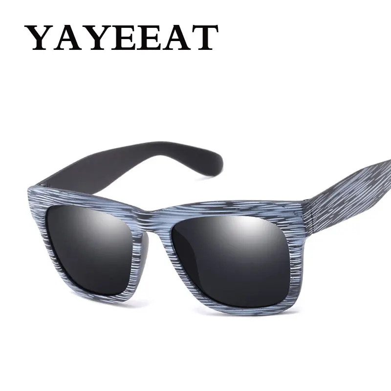 Цвет зеркальные солнечные очки с Винтаж древесины солнцезащитные Для мужчин