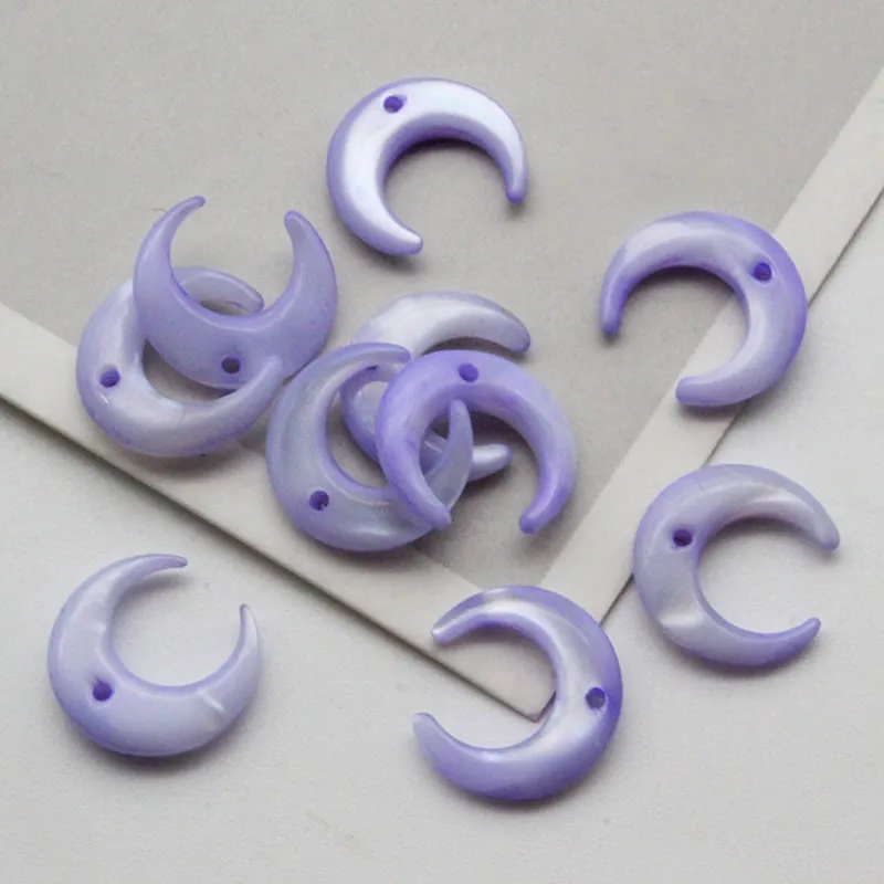 5 звёзд окрашенная подвеска в виде пресноводной ракушки 12 мм кулон Луны