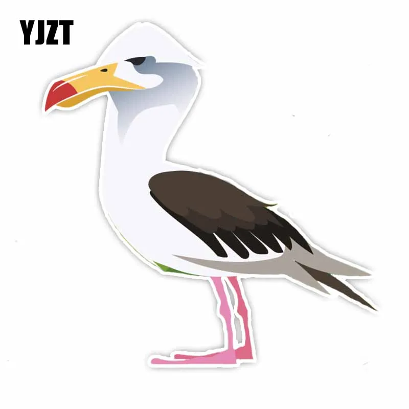 

YJZT, 14 см * 13,7 см, модные светоотражающие автомобильные наклейки из ПВХ с животными и птицами высокого качества