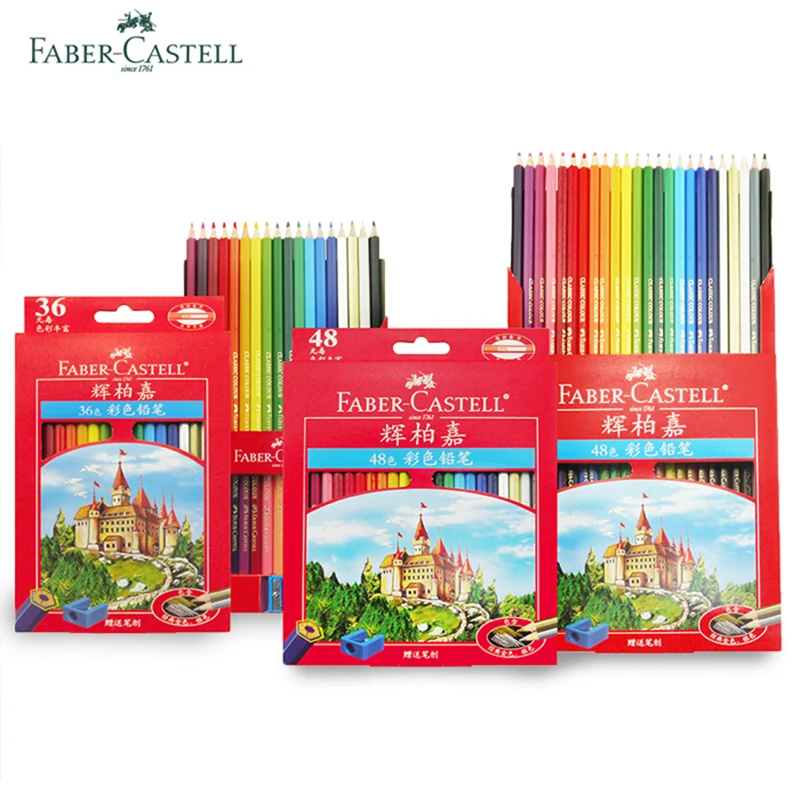 

FABER-CASTELL oily color lead 36/48/72 color castle set professional hand-painted color pencil color pure