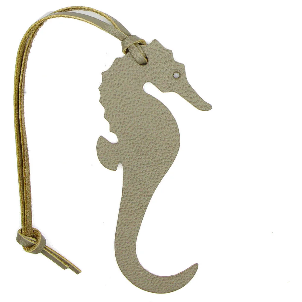 SEAHORSE GREY Известный бренд ручной работы из натуральной кожи олень брелок в виде жирафа кулон брелок для женщин сумка Шарм аксессуары - Цвет: SEAHORSE GREY