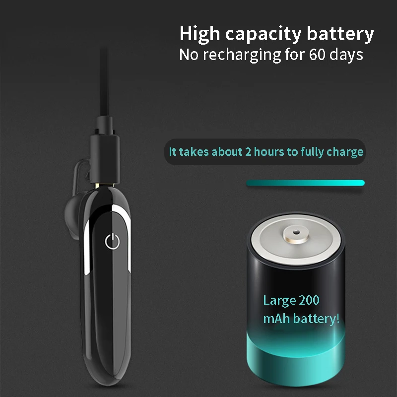 Спортивные беспроводные Bluetooth-наушники бизнес-гарнитура время работы 24 часа для