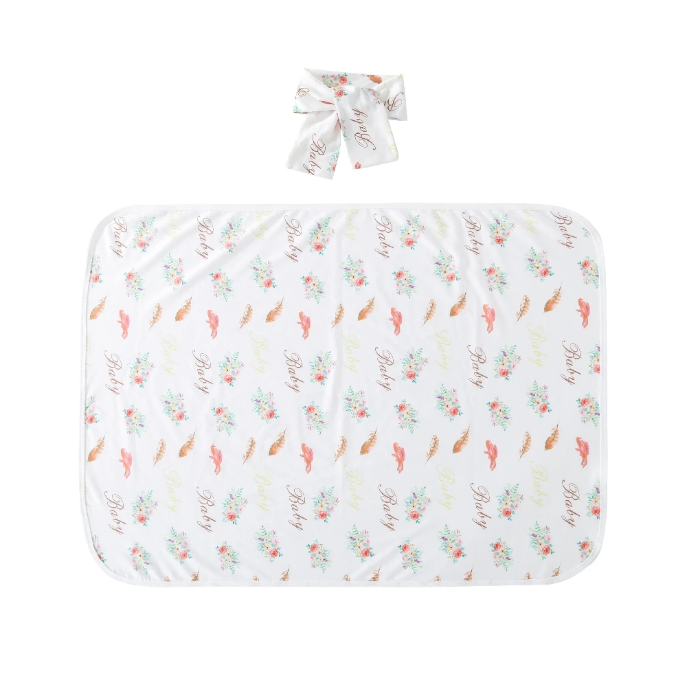 

Newborn Infant Toddler Kids Baby Swaddle Muslin Blanket All Seasons Newest Printed