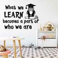 cute owl library wall sticker decal for living room removable mural for babys rooms sticker mural wallstickers