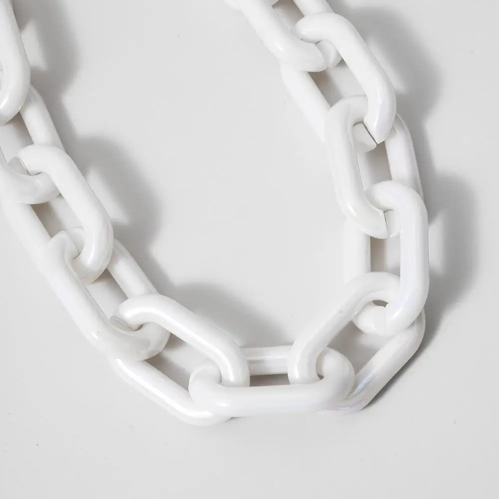 

SHIXIN Hip Hop Acrylic Material Chunky Chain Necklace on Neck Jewelry Egirl Thick Cuban Link Chains Short Choker Necklaces Colar