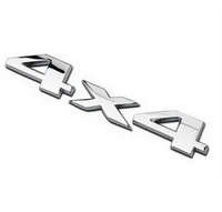 3d silver four wheel drive car sticker logo emblem badge decals car styling accessories for frod 4x4