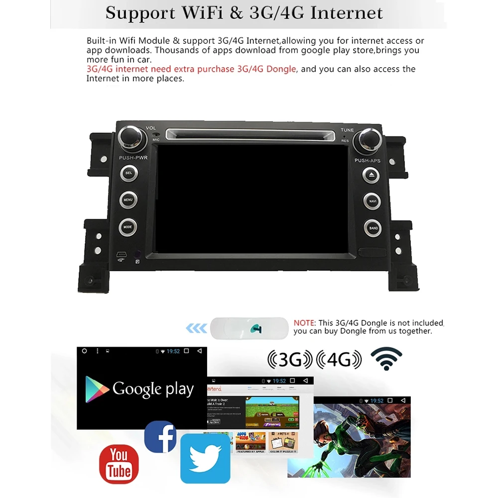 Автомобильный радиоприемник 2DIN 7 дюймов четырехъядерный Android 8 1 DVD-плеер с