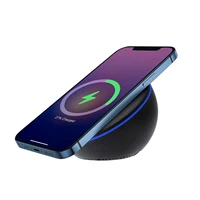 10w magnetic mobile phone wireless charger with cable for iphone12pro max mini desktop mobile wireless charger magnetic bracket