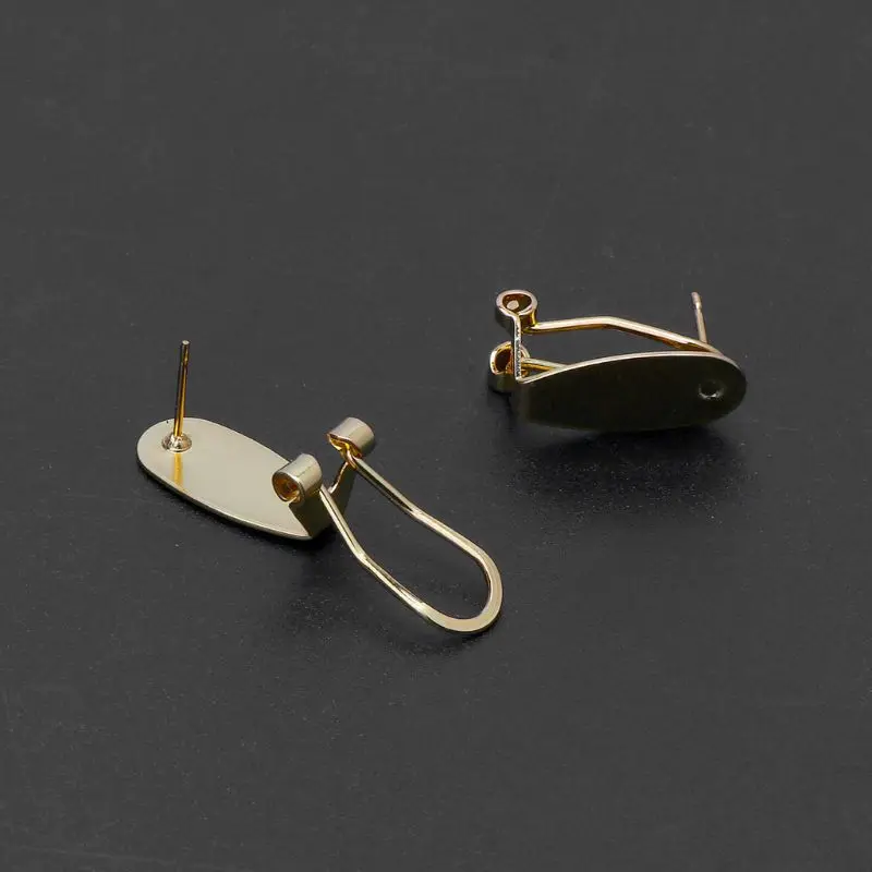 

20Pcs Clip-On Base Setting Earrings Converters Non-Pierced Ears Jewelry Making