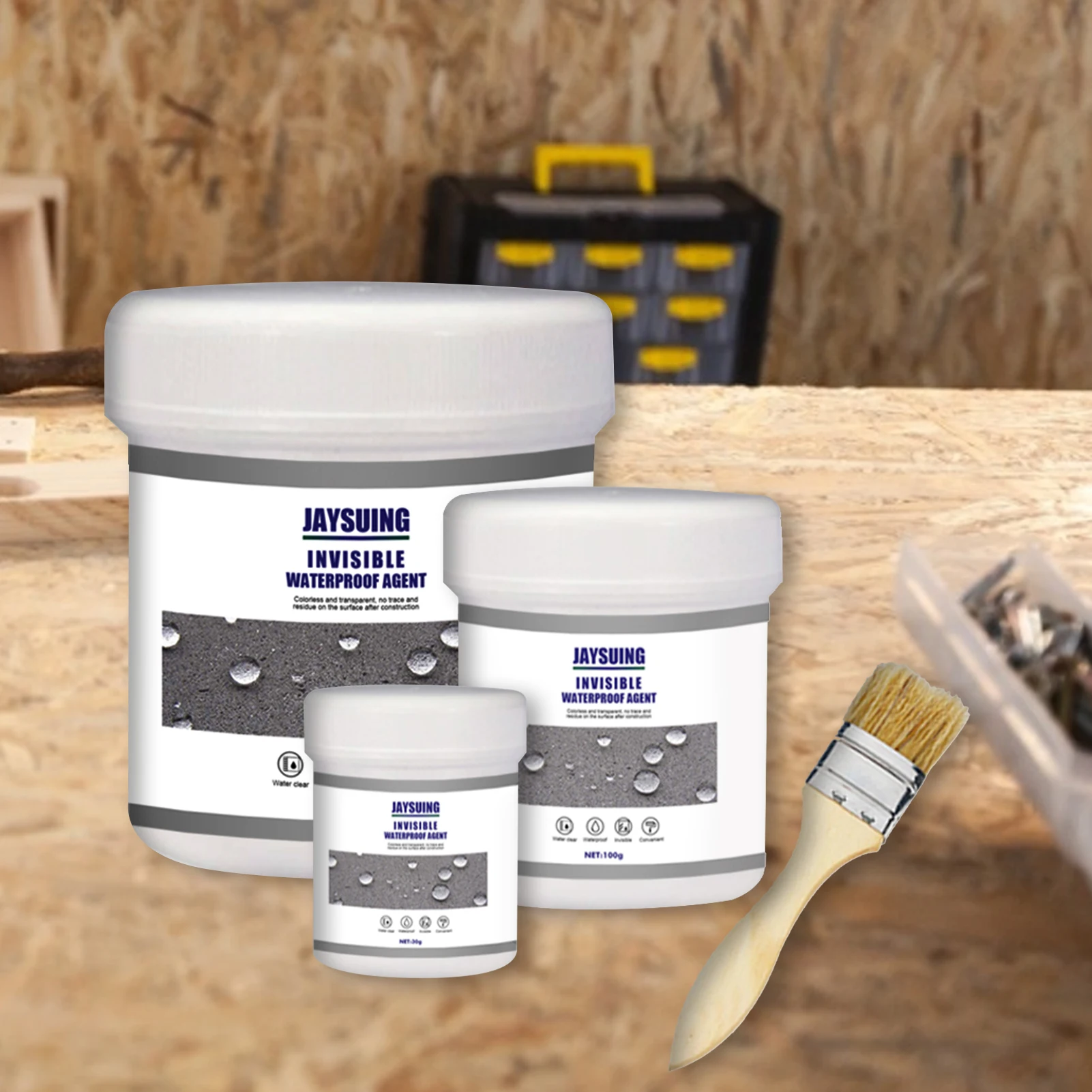 30/100/300g Waterproof Invisible Adhesive Agent Super Strong Bonding Glue Sealant Leak-proof Bathroom Repair | Обустройство дома