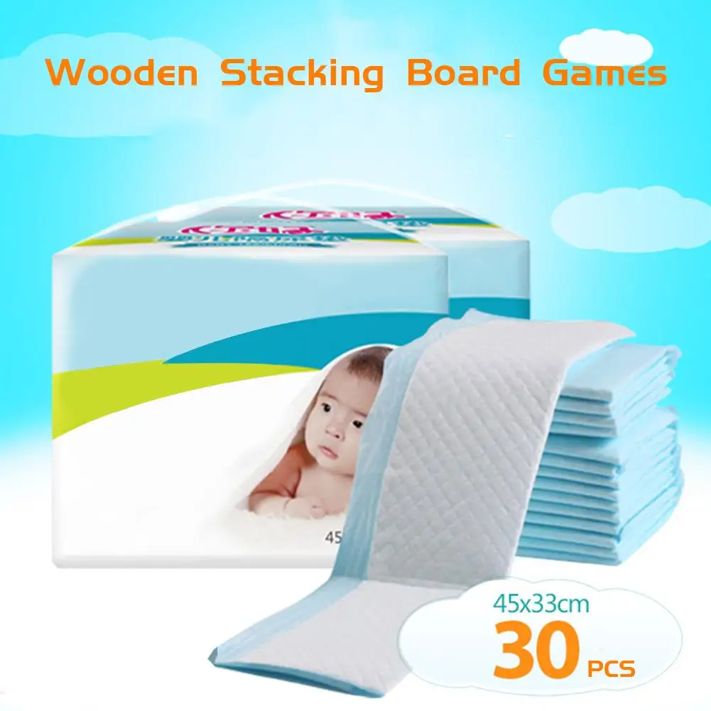 30*PCS Baby Care Pad Baby Disposable Diaper Waterproof Newborn Diaper Mattress Baby Disposable Changing Pad For Children Pet images - 6