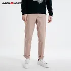 Брюки JackJones мужские однотонные из эластичного хлопка, деловые Повседневные базовые, 219114547