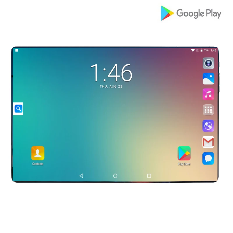 10 дюймов 4G LTE планшетный ПК Восьмиядерный 6 ГБ ОЗУ 64 Гб ПЗУ 1280x800 ips 2.5D Закаленное стекло 10,1 Android 9,0 планшеты+ подарки