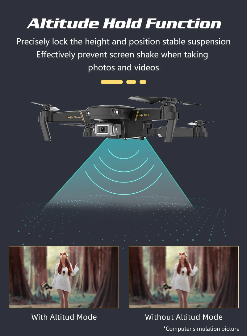 Складной Дрон с камерой HD 1080 P/480 P RC Квадрокоптер с Wi-Fi FPV gps RC вертолет с режимом головы высокой фиксации детская игрушка# E
