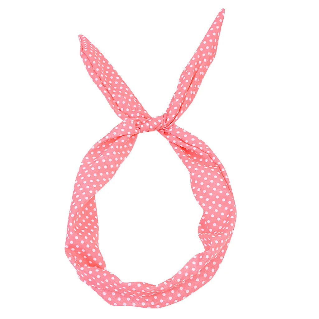 New Hair accessories Paisley Rockabilly Wired Headband Polka Dot Tartan Retro Scarf Wire Band |