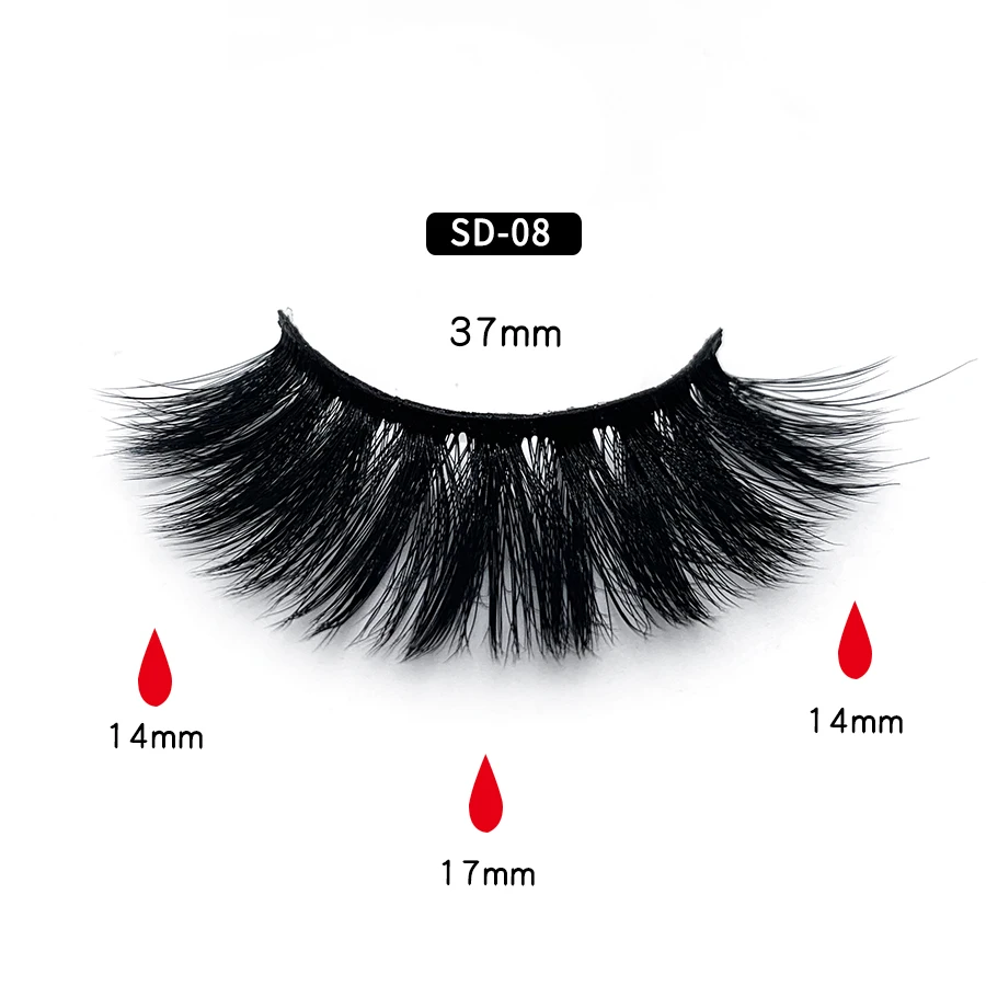 SD-08 Clotobeauty 3d норковые ресницы накладные ресницы натуральные толстые длинные объемные ресницы тонкие Накладные ресницы макияж расширение-SD - Цвет: SD-08