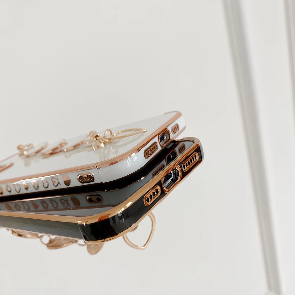 Покрытие любовь браслет границы узор чехол для нового IPhone 12 11 Pro Max 7 8 Plus XR X XS