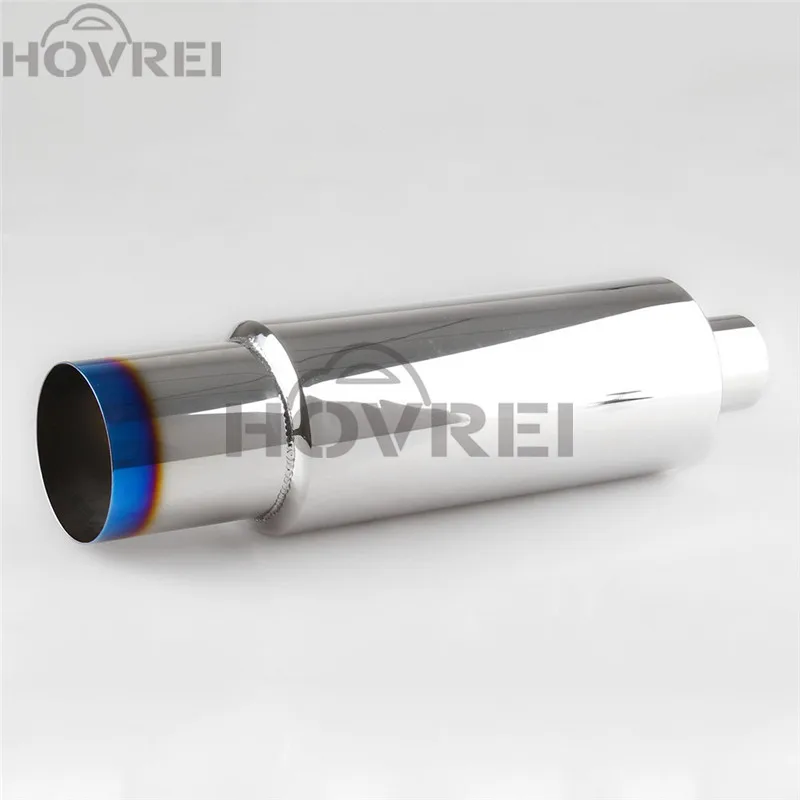 Универсальный 2 &quotвход 3&quot выход хром гоночный автомобиль глушитель трубы