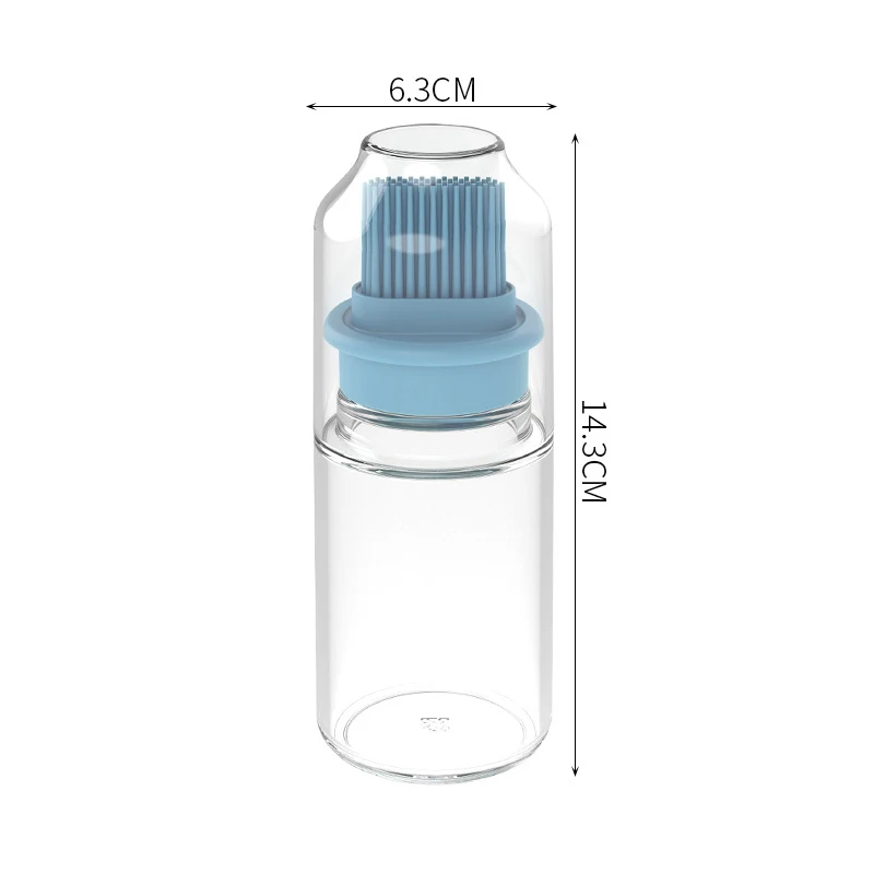 

Silicone Oil Bottle With Brush Grill Oil Brush Liquid Oil Pastry Bottle Heat Resisting Basting Baking Brush Kitchen Accessories