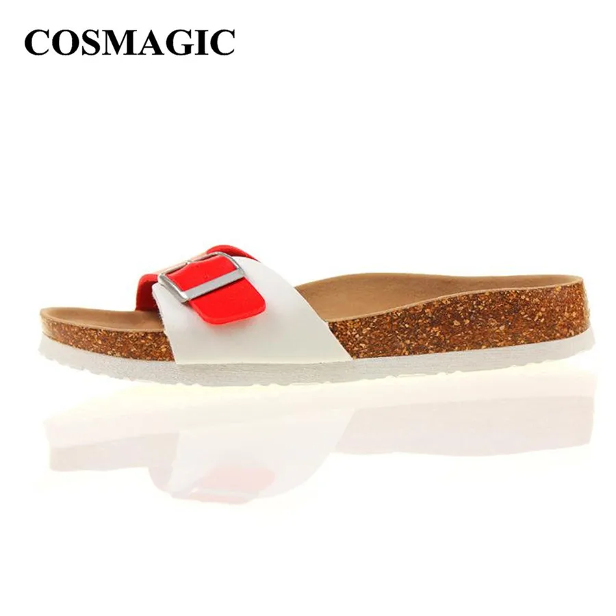 COSMAGIC 2021 новые модные летние пробковые тапочки женские повседневные пляжные