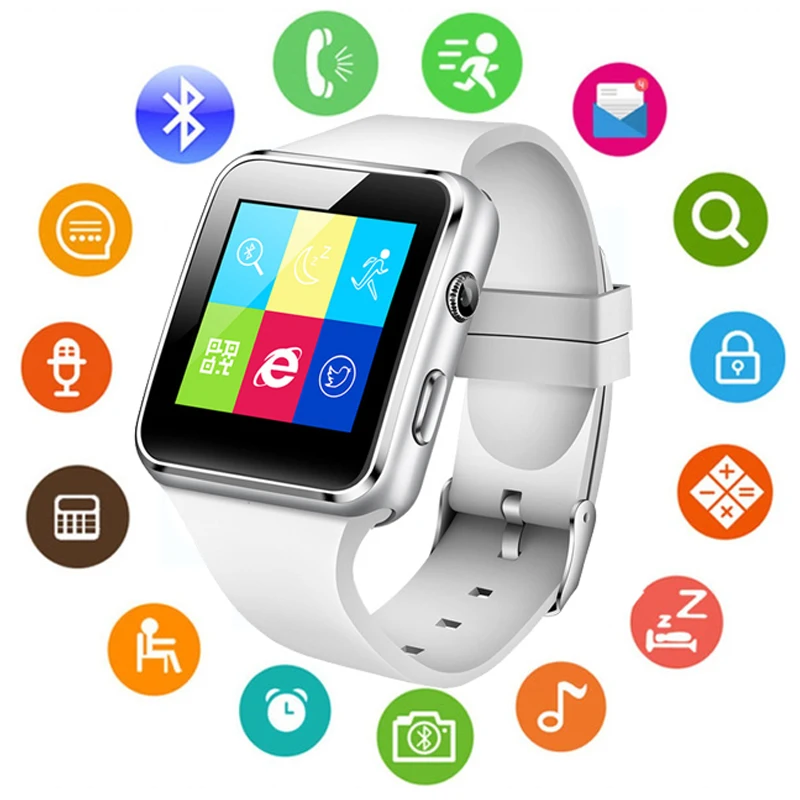 Спортивные Bluetooth Смарт часы для мужчин и женщин фитнес трекер с камерой/слотом SIM