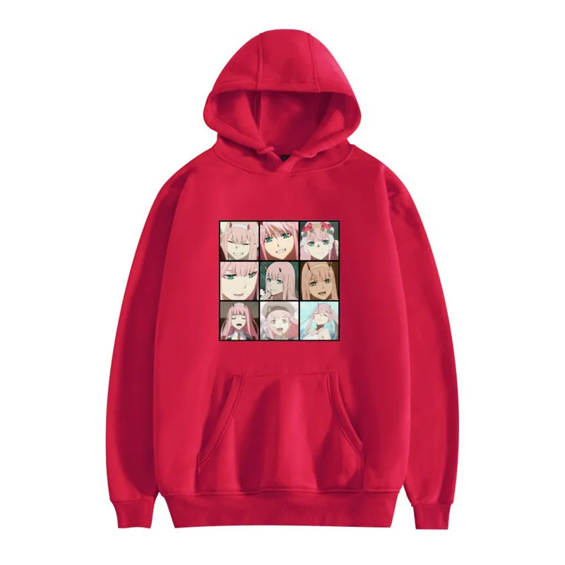 

Darling In The Franxx Anime Harajuku Zero TWO Beautiful Girl Print Hoodie Men Tops Loose Autumn Winter Sweatshirt Hoody Hoodie
