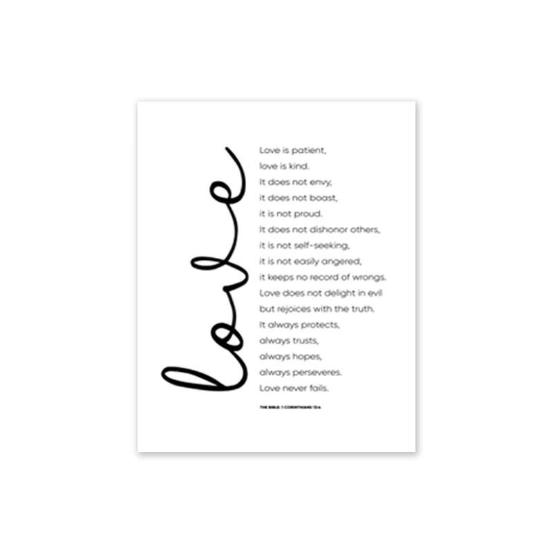 

Настенный постер с библейским стихом JUBEER