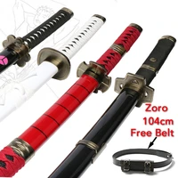 104 cm ce certified youth toy wooden ninja swords katana anime 11 cosplay weapon prop roronoa zoro sword