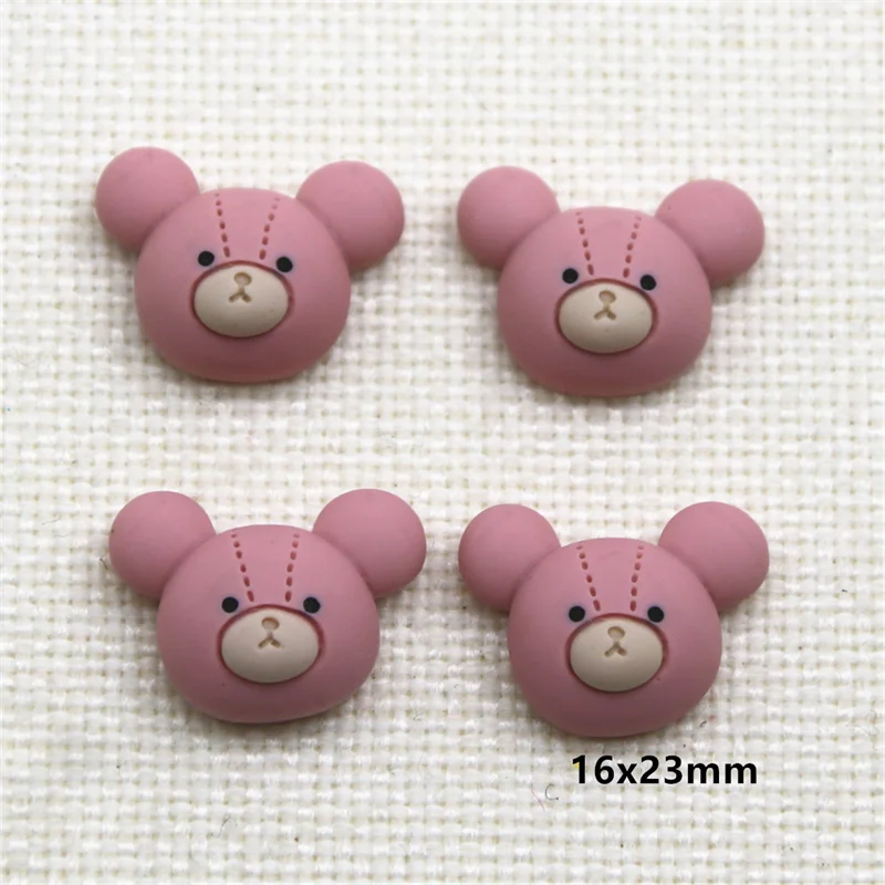 10 шт. полимерный симпатичный медведь/кролик/лук/клубника молоко чай цвет плоская