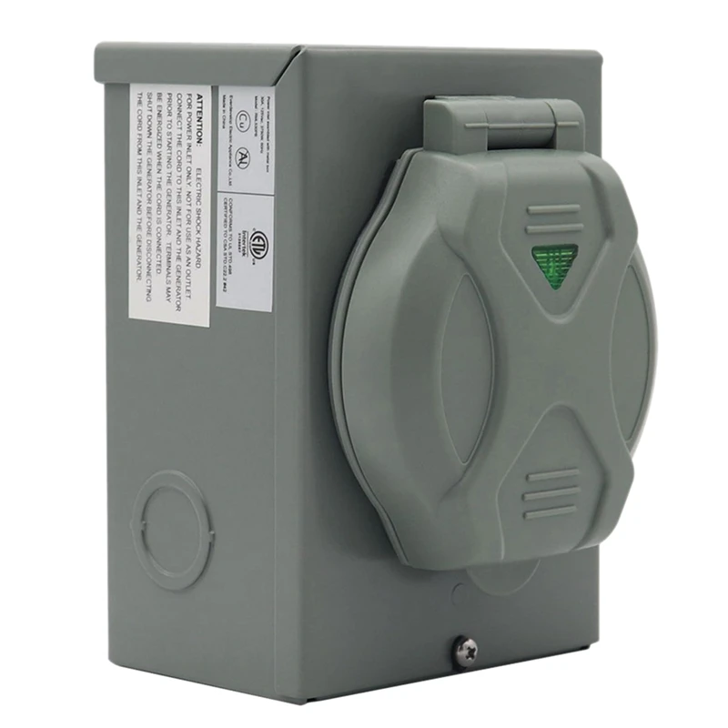 

Ящик для розетки RV, 30 А, 125 В, закрытый запираемый, атмосферный, фотоотдача для трейлера