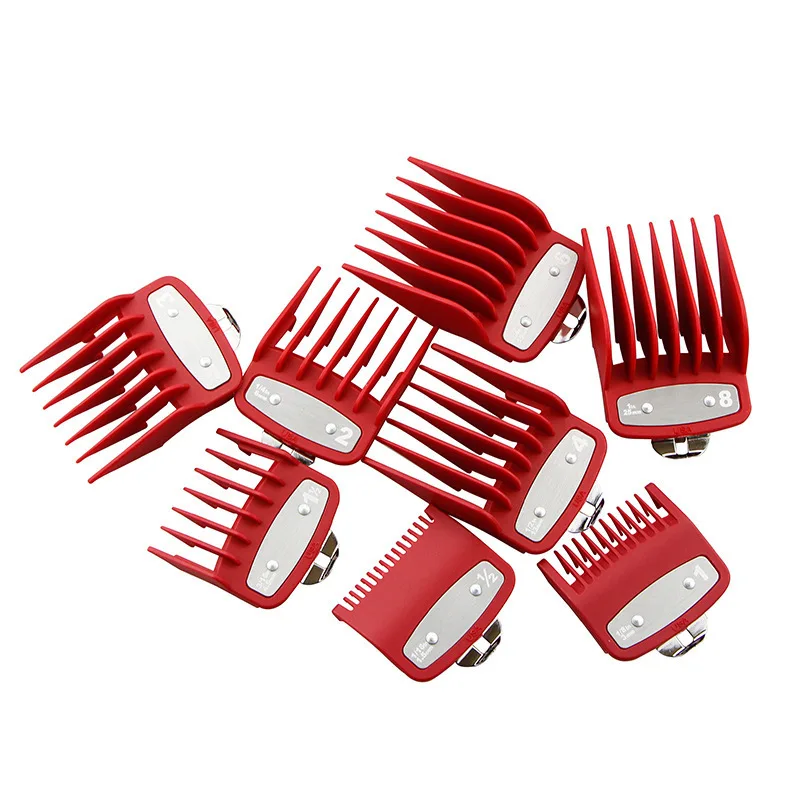 

New 8Pcs/Set Universal Restriction Limit Comb Hair Clipper Accessories Coloring 1.5/3/4.5/6/10/13/19/25MM Replace Styling Salon