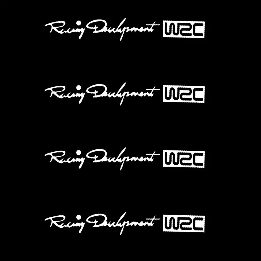 4 шт. WRC дверные ручки наклейки настенные ралли автомобиль Тормозные колодки для