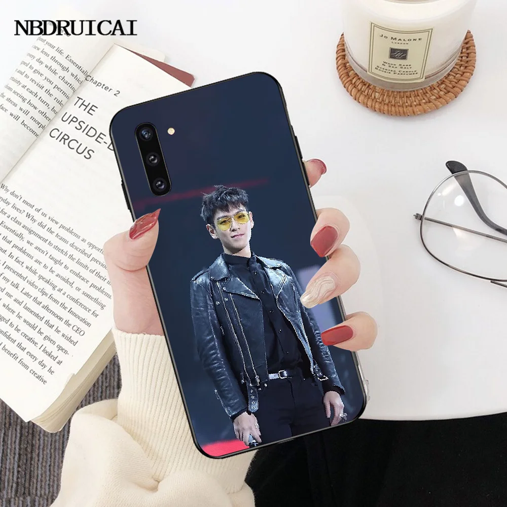 Черный мягкий чехол для телефона из ТПУ PENGHUWAN BigBang T.O Samsung Note 3 4 5 7 8 9 10 pro M10 20 30 |