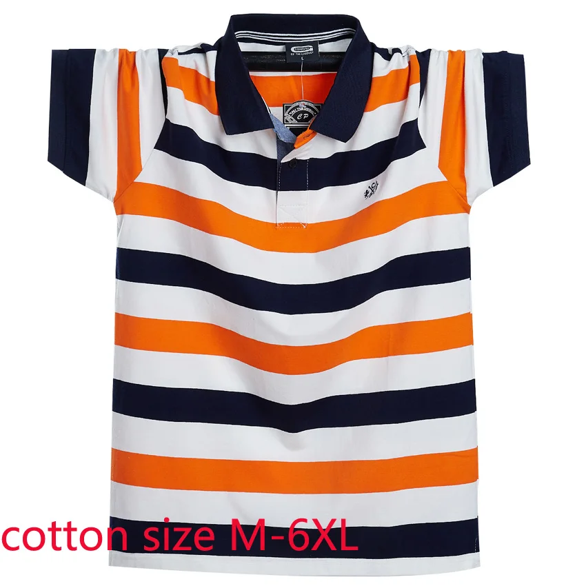 

New Arrival Fashion Large Summer Short Sleeve Men Cotton Loose Casual Striped Knitted T Shirt Plus Size MLXL 2XL 3XL 4XL 5XL 6XL