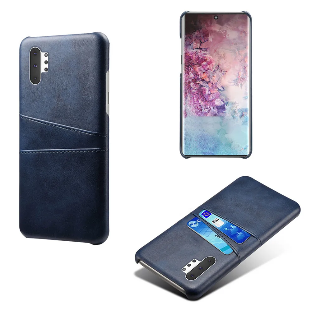 Blue Для samsung Galaxy Note 10+ 5G S10 Plus 5G A80 A70 A50 A60 A30 A10E чехол карта PU кожаный бумажник чехол для samsung Note 10 M30 M20 - Цвет: Blue