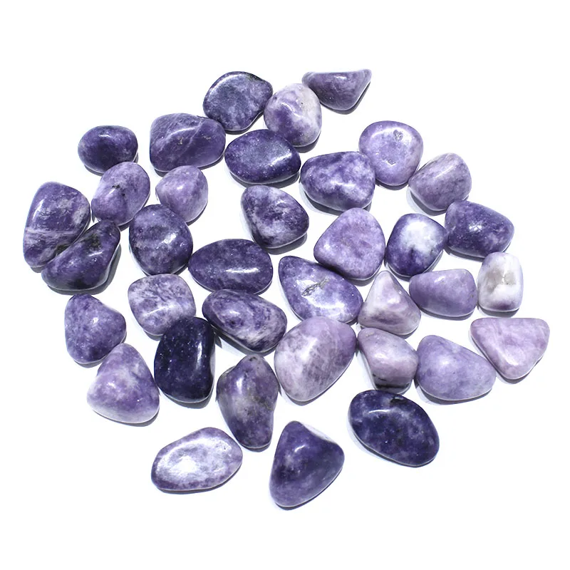 

1 Kg Hand Made Polished Natural Purple Lilac Tumbled Stone