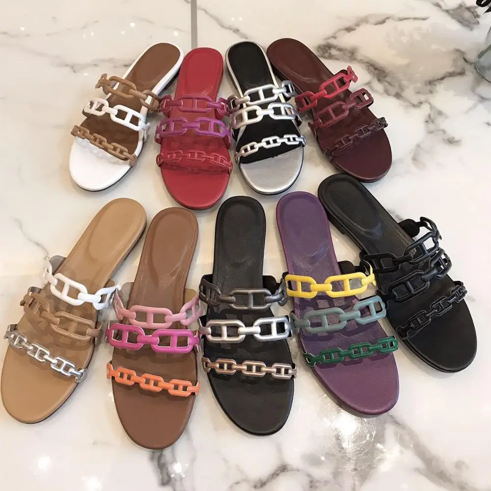 

2020 New Women Shoes Summer Slippers Flat Cozy Flip Flop Women Candy Color Peep Toe Women's Beach Shoes Zapatos De Mujer